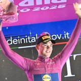 Mads Pedersen a fêté vendredi son 4e succès d'étape dans le Giro 2025 KEYSTONE/EPA/LUCA ZENNARO